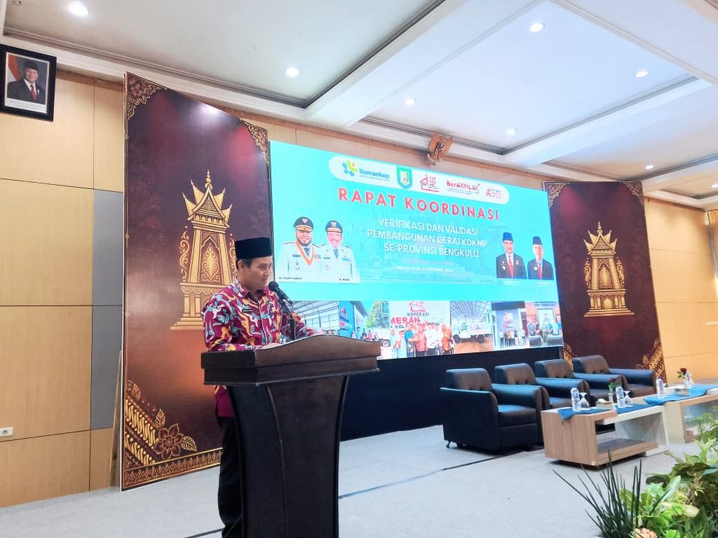 Jelang Operasional, Pemprov Bengkulu Matangkan Verifikasi Gerai Koperasi Desa Merah Putih